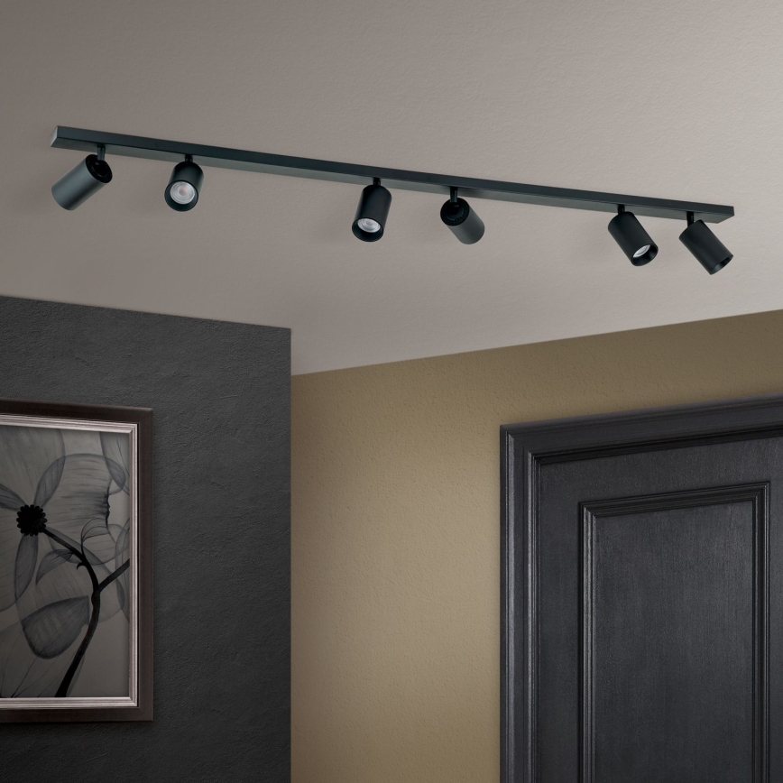 Usmjereno svjetlo SEAN 6xGU10/13W/230V crna