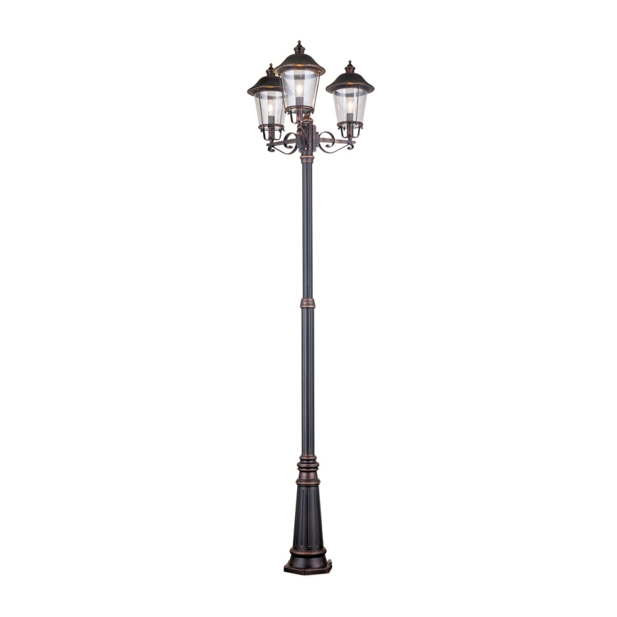 Vanjska lampa KENZO 3xE27/100W/230V IP44 bronca/patina