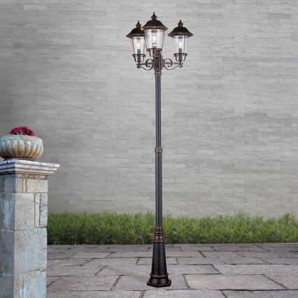 Vanjska lampa KENZO 3xE27/100W/230V IP44 bronca/patina