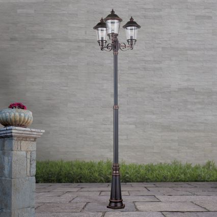 Vanjska lampa KENZO 3xE27/100W/230V IP44 bronca/patina