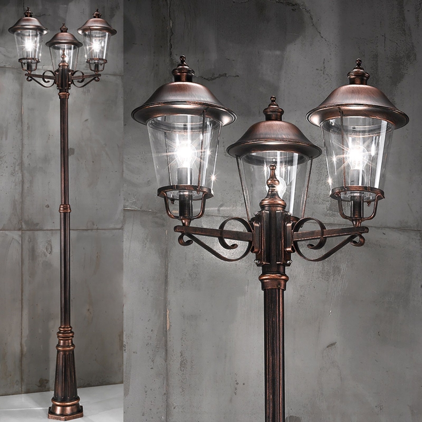 Vanjska lampa KENZO 3xE27/100W/230V IP44 bronca/patina