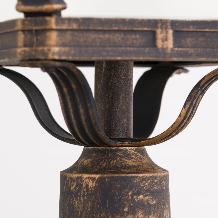 Vanjska svjetiljka AIKO 1xE27/60W/230V 115 cm IP23 bronza/patina