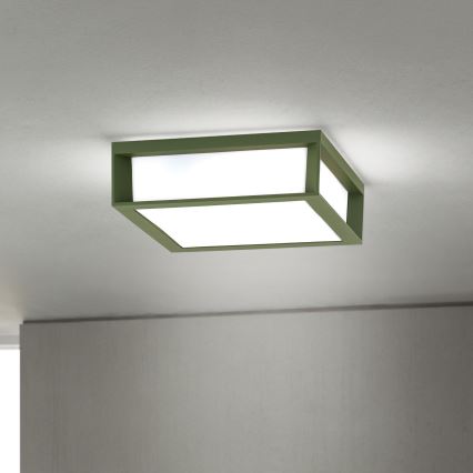 Vanjsko svjetlo HENRY 2xE27/15W/230V 26x26 cm IP44 zeleno