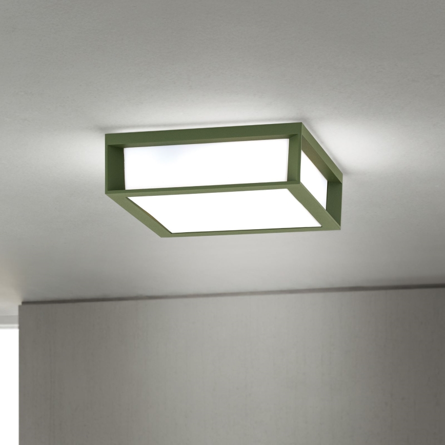Vanjsko svjetlo HENRY 2xE27/15W/230V 26x26 cm IP44 zeleno