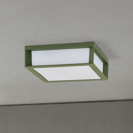 Vanjsko svjetlo HENRY 2xE27/15W/230V 26x26 cm IP44 zeleno