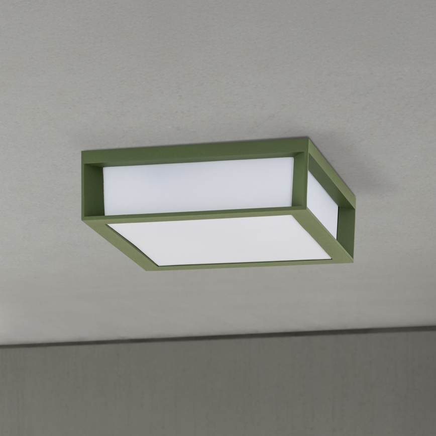 Vanjsko svjetlo HENRY 2xE27/15W/230V 26x26 cm IP44 zeleno