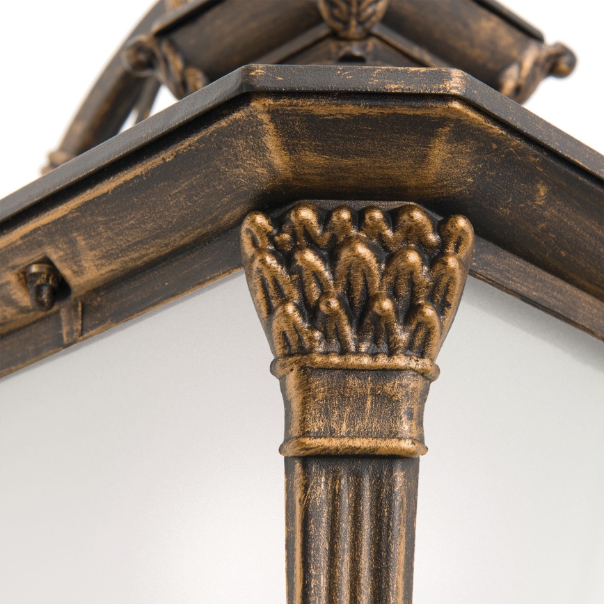 Vanjska zidna svjetiljka AIKO 1xE27/60W/230V IP23 bronza/patina