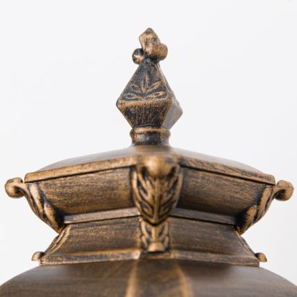 Vanjska zidna svjetiljka AIKO 1xE27/60W/230V IP23 bronza/patina