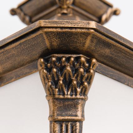 Vanjska zidna svjetiljka AIKO 1xE27/60W/230V IP23 bronza/patina