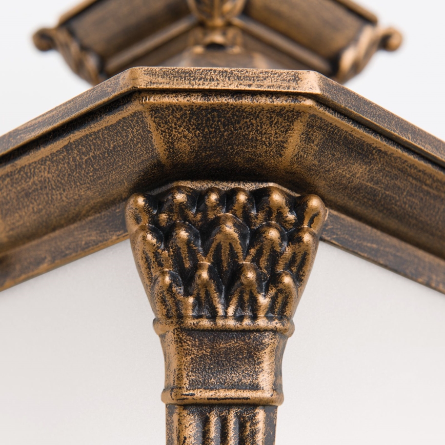 Vanjska zidna svjetiljka AIKO 1xE27/60W/230V IP23 bronza/patina