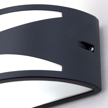 Vanjsko zidno svjetlo SHELL 1xE27/40W/230V IP54 antracit