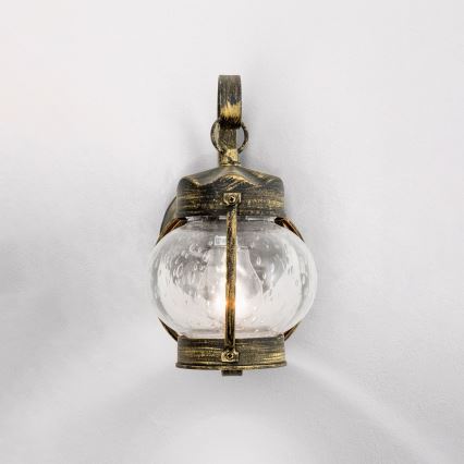 Vanjska zidna svjetiljka TAVERNA 1xE27/60W/230V IP23 brončana/patina