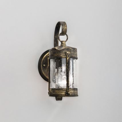 Vanjska zidna svjetiljka TAVERNA 1xE27/60W/230V IP23 bronza/patina