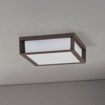 Vanjska svjetiljka HENRY 2xE27/15W/230V 26x26 cm IP44 smeđa