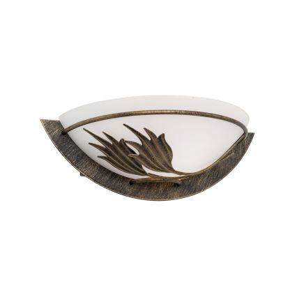 Zidna svjetiljka FLEUR 1xE14/60W/230V bronca
