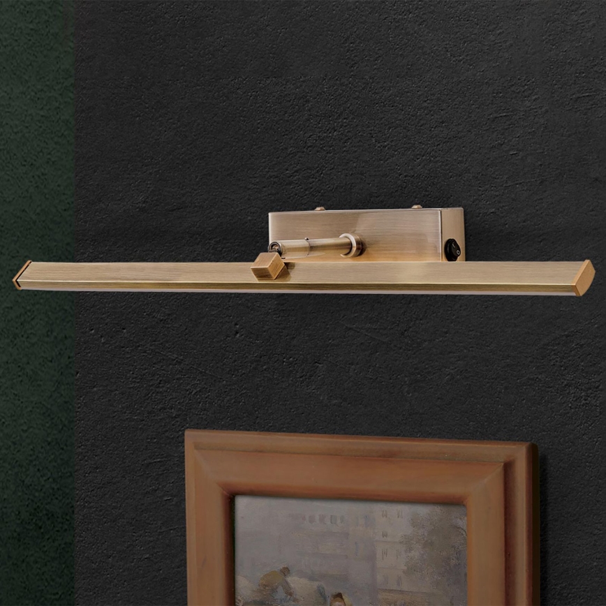 LED Svjetiljka za slike PUBLIO LED/10W/230V 50 cm zlatna/patina