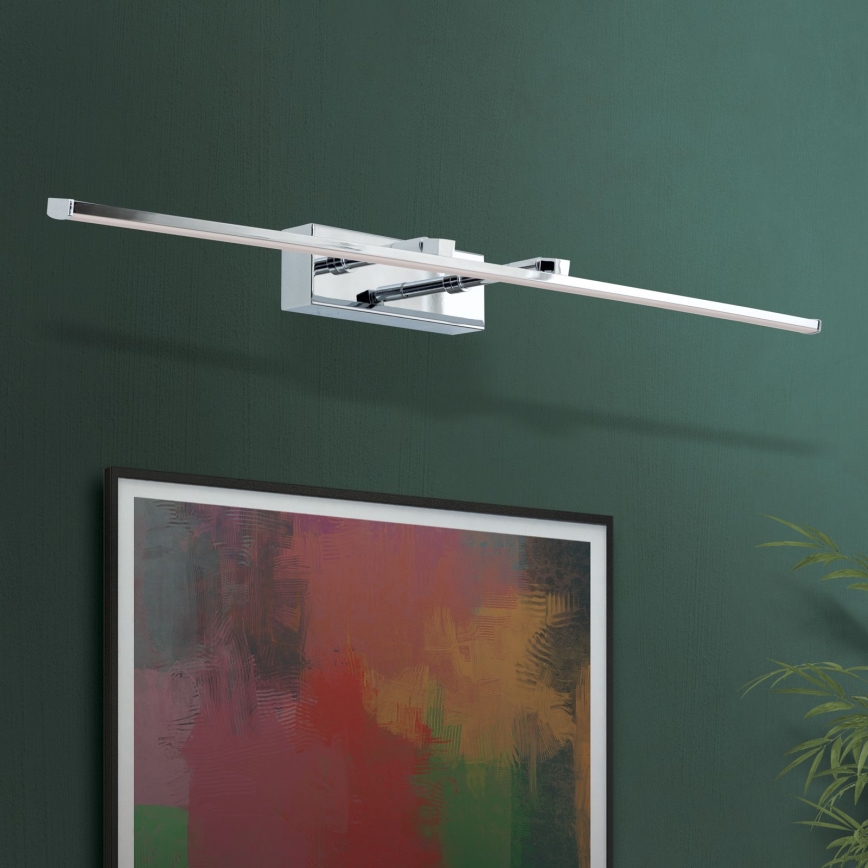 LED Svjetiljka za slike PUBLIO LED/15W/230V 75 cm sjajni krom