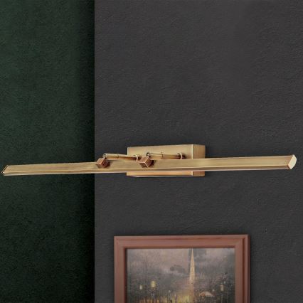 LED Svjetiljka za slike PUBLIO LED/15W/230V 75 cm zlatna/patina
