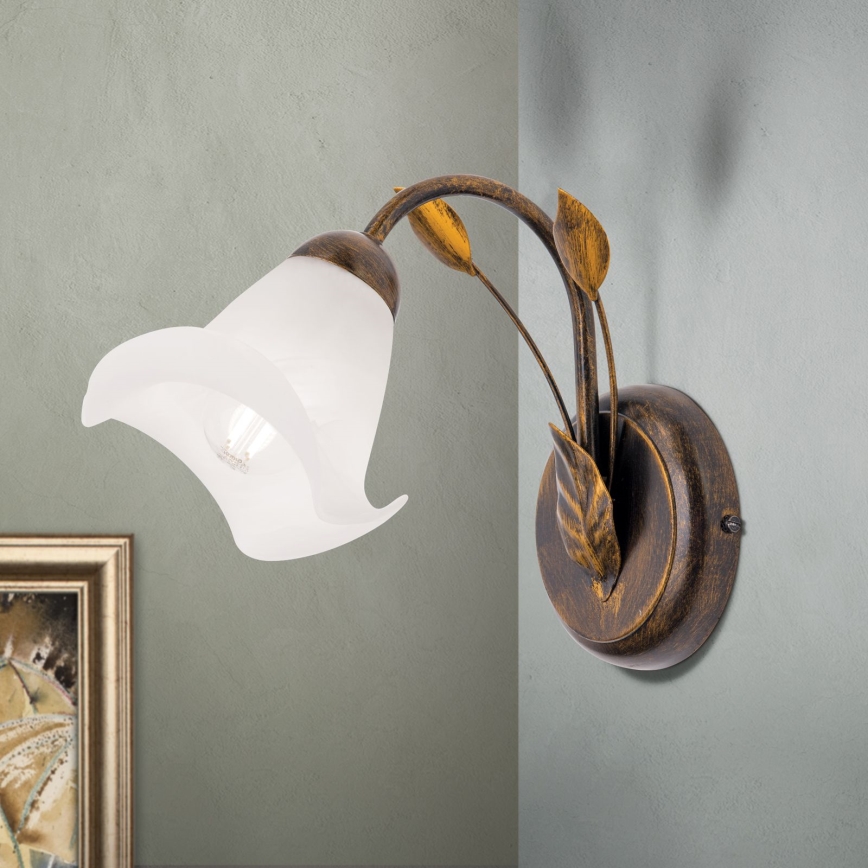 Zidna lampa SISI 1xE14/40W/230V bronca/patina