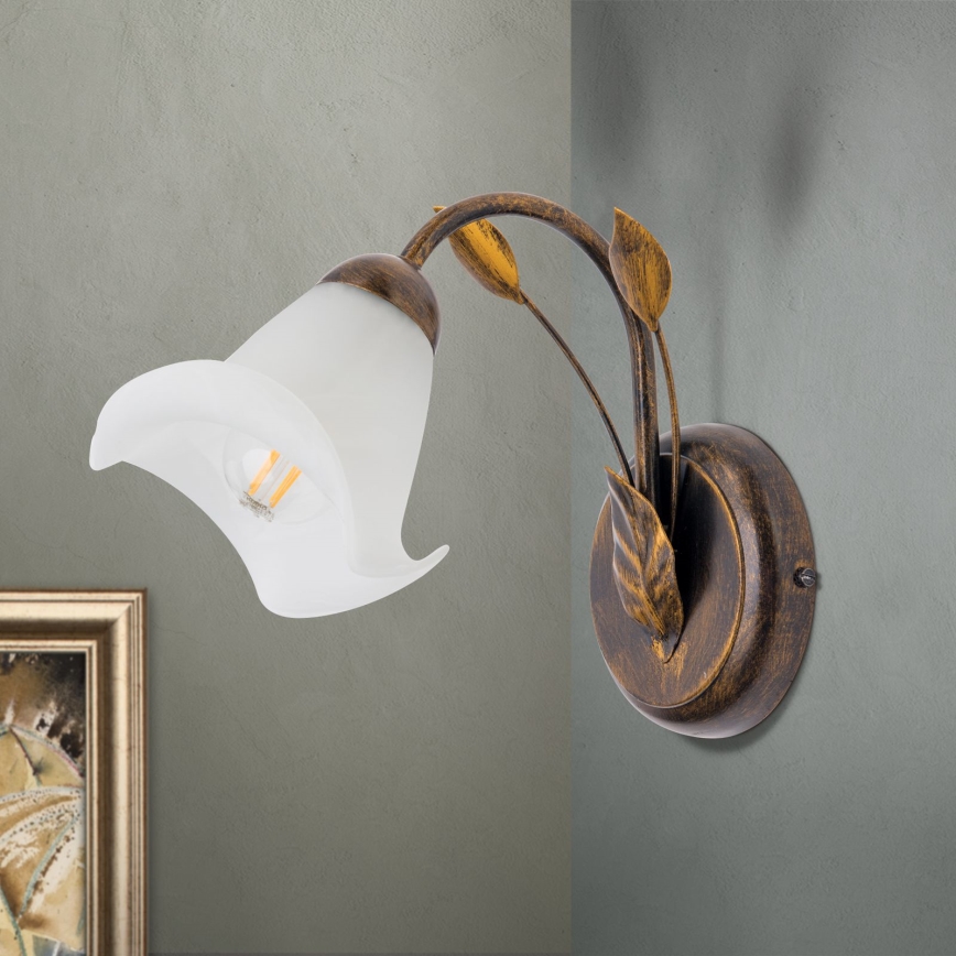 Zidna lampa SISI 1xE14/40W/230V bronca/patina