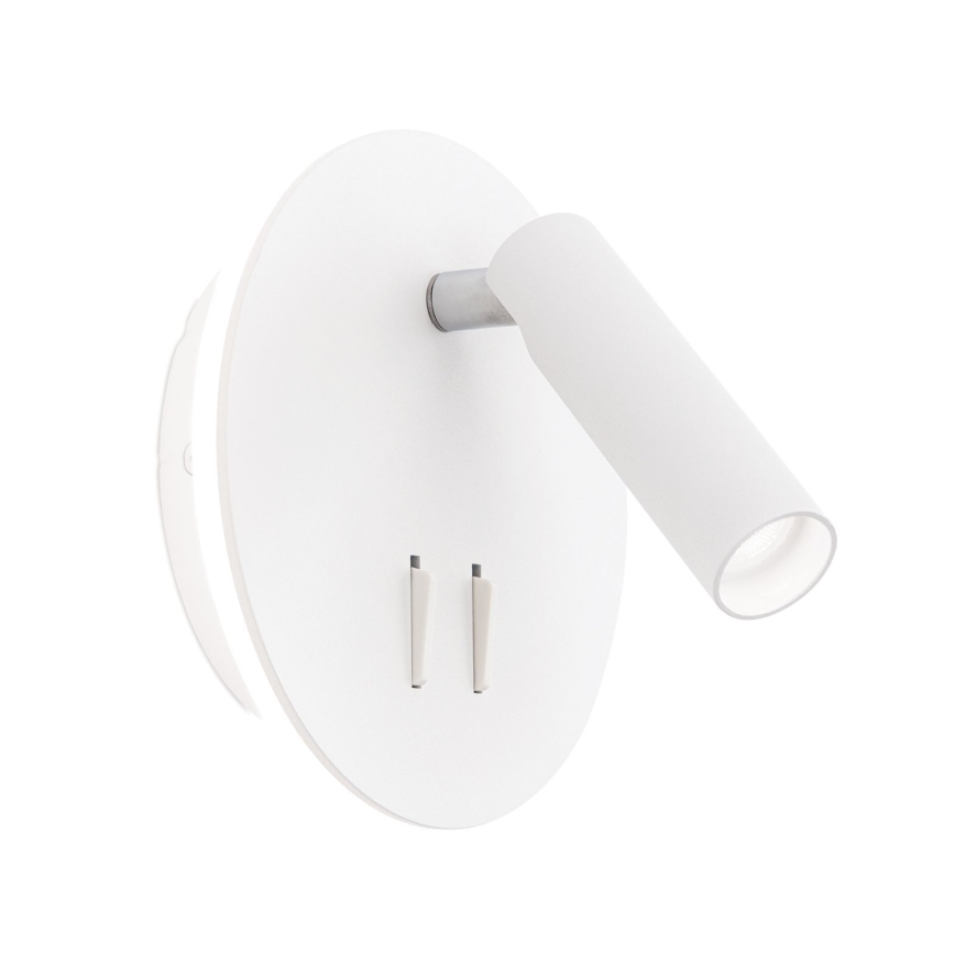 LED Zidna reflektorska svjetiljka LENNY LED/6W/230V + LED/3W bijela