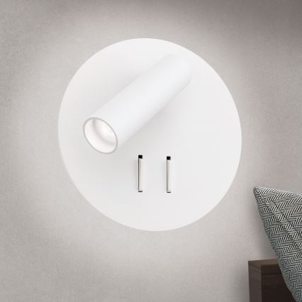 LED Zidna reflektorska svjetiljka LENNY LED/6W/230V + LED/3W bijela