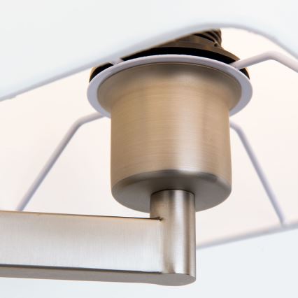 LED Zidna lampa CARLTON 1xE27/40W/230V + LED/3W bijela/mat krom