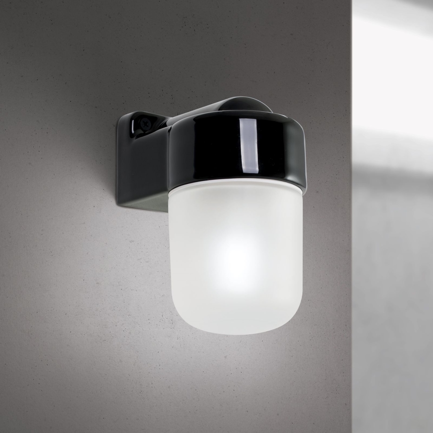 Zidna svjetiljka OSTIA 1xE27/40W/230V crna