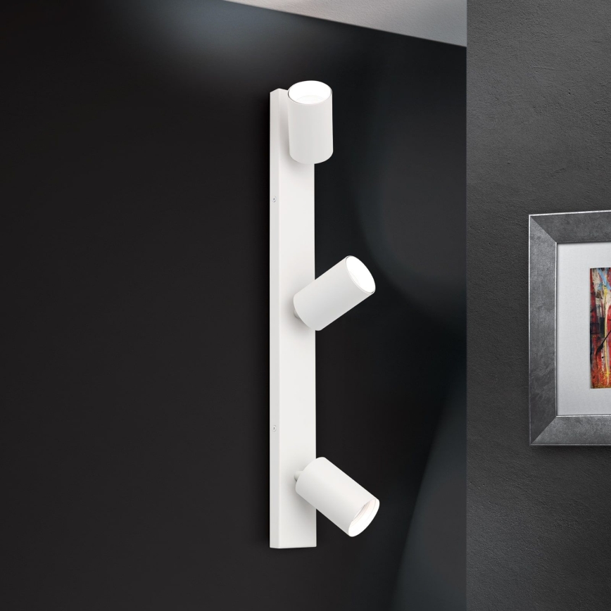 Zidna spot svjetiljka SEAN 3xGU10/13W/230V bijela