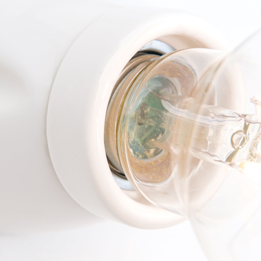 Zidna svjetiljka FROST 1xE27/60W/230V bijela