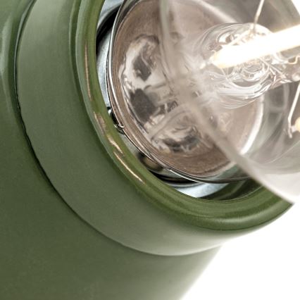 Zidna svjetiljka FROST 1xE27/60W/230V zelena