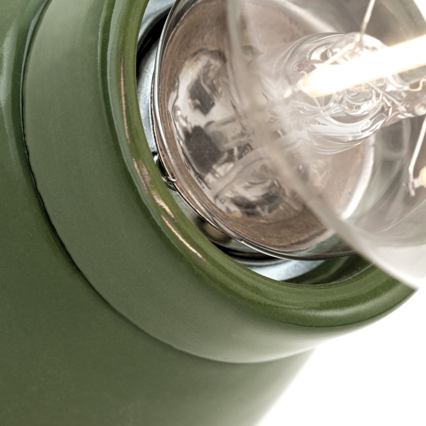 Zidna svjetiljka FROST 1xE27/60W/230V zelena