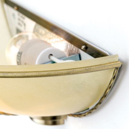 Zidna svjetiljka MAURO 1xE27/60W/230V brončana