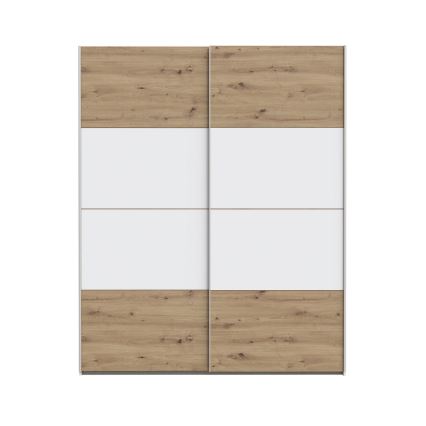 Ormar KARO 170x210 cm bijela/hrast artisan