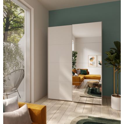 Ormar KARO s ogledalom 150x210 cm, bijeli