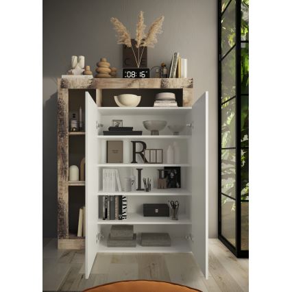 Ormar LENOR bijela/javor