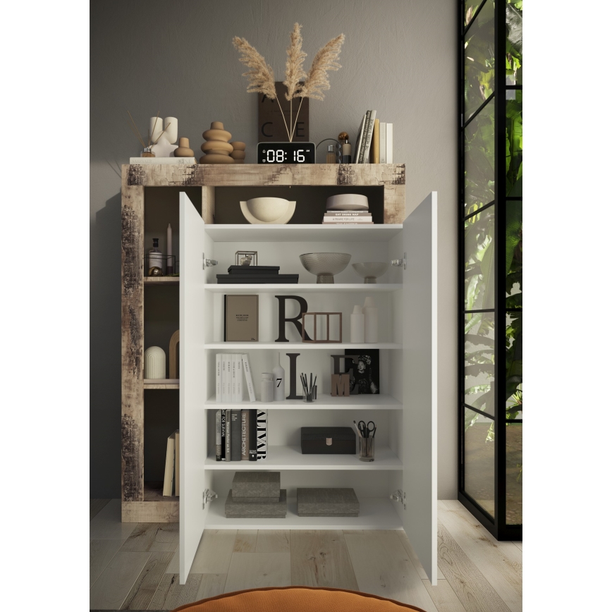 Ormar LENOR bijela/javor