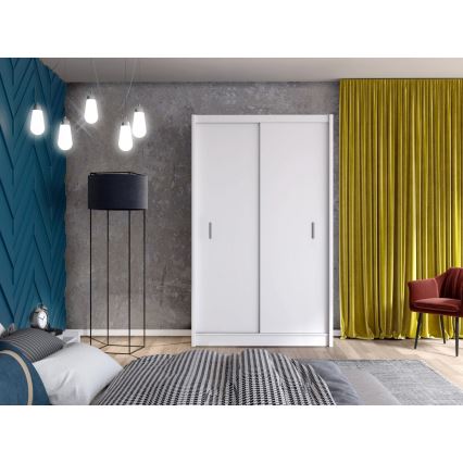 Ormar s kliznim vratima SAPHIRA 150x215 cm bijeli