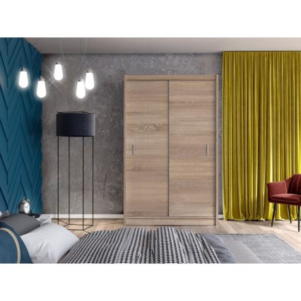 Ormar s kliznim vratima SAPHIRA 150x215 cm hrast sonoma