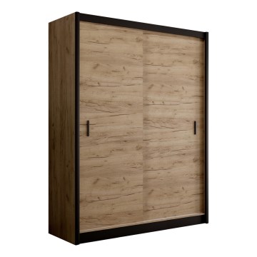 Ormar s kliznim vratima SAPHIRA 203x215 cm hrast craft