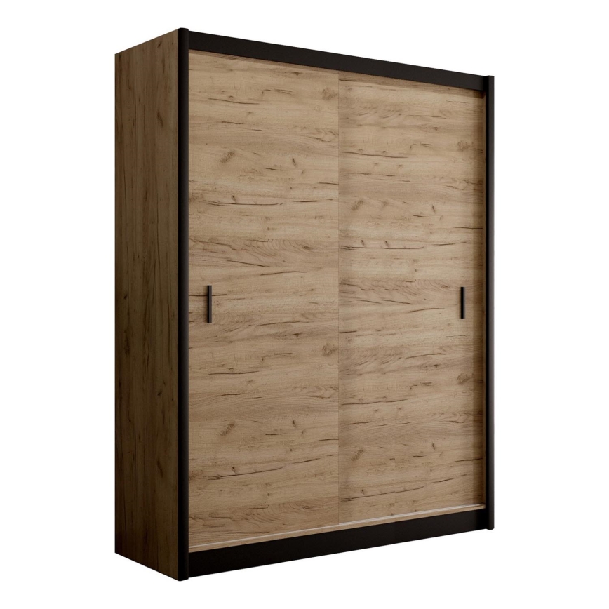 Ormar s kliznim vratima SAPHIRA 203x215 cm hrast craft