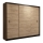 Ormar s kliznim vratima SAPHIRA 250x215 cm hrast craft