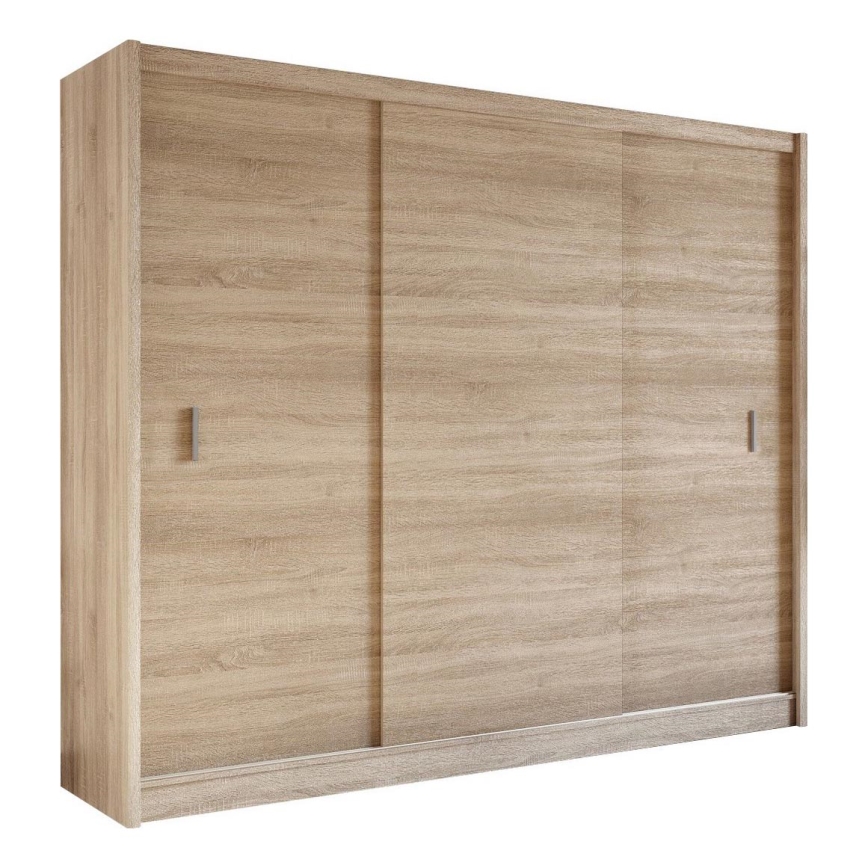 Ormar s kliznim vratima SAPHIRA 250x215 cm hrast sonoma
