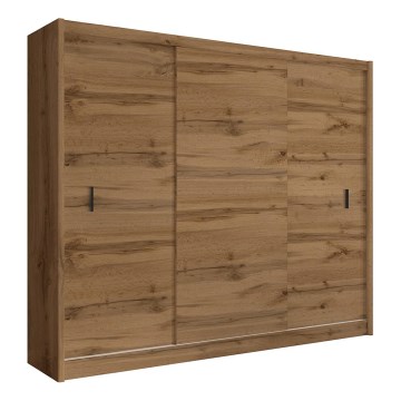 Ormar s kliznim vratima SAPHIRA 250x215 cm hrast wotan