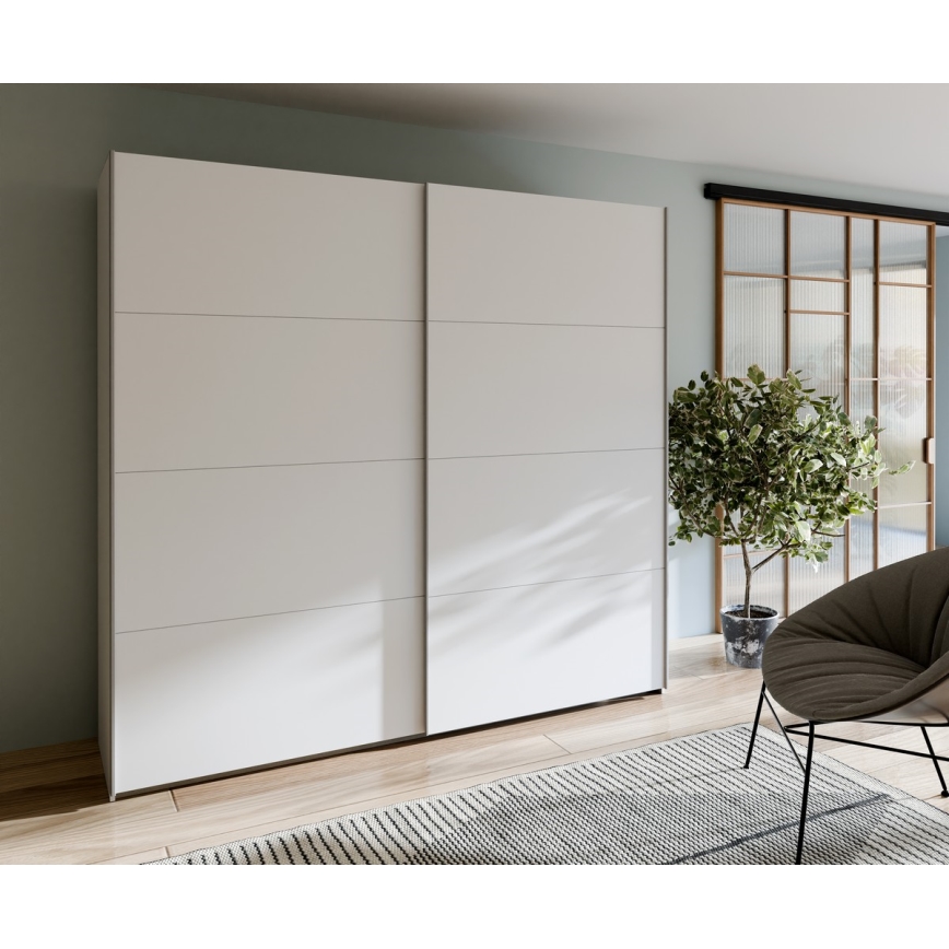 Ormar s ogledalom KARO 220x210 cm bijeli