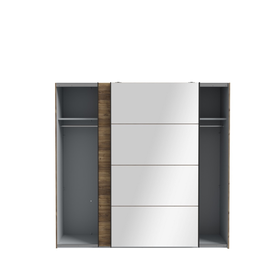 Ormar s ogledalom OREN 220x210 cm hrast artisan