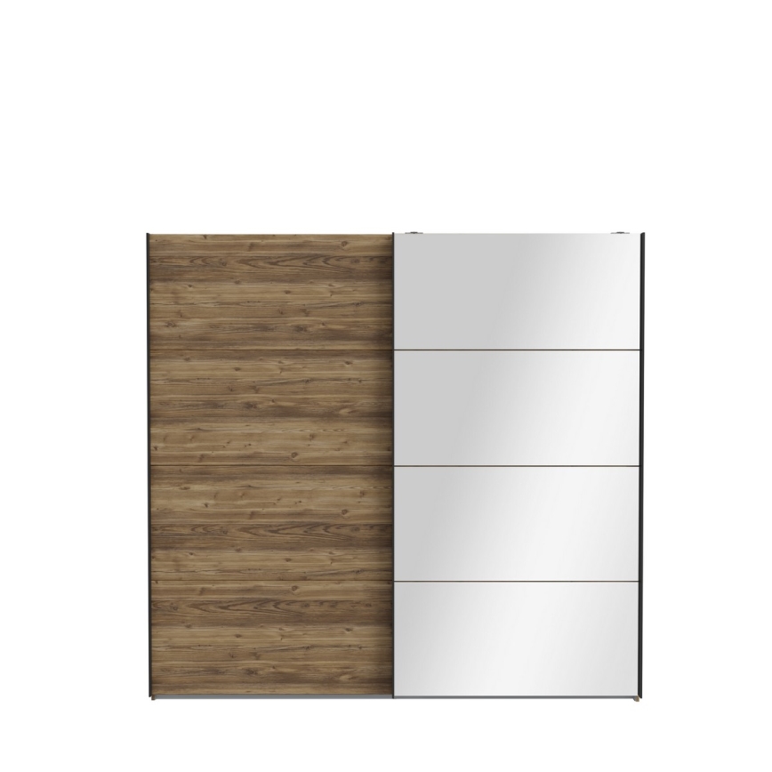 Ormar s ogledalom OREN 220x210 cm hrast artisan