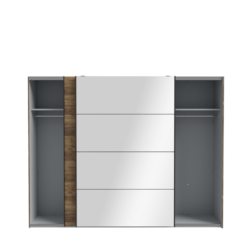 Ormar s ogledalom OREN 270x210 cm hrast artisan