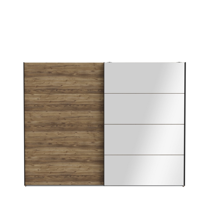 Ormar s ogledalom OREN 270x210 cm hrast artisan