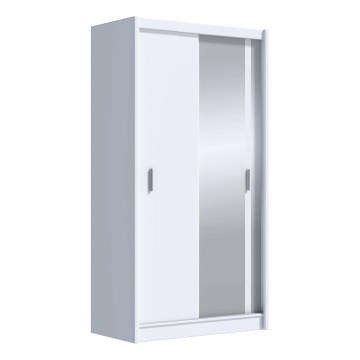 Ormar s ogledalom SABRINA 120x215 cm bijela